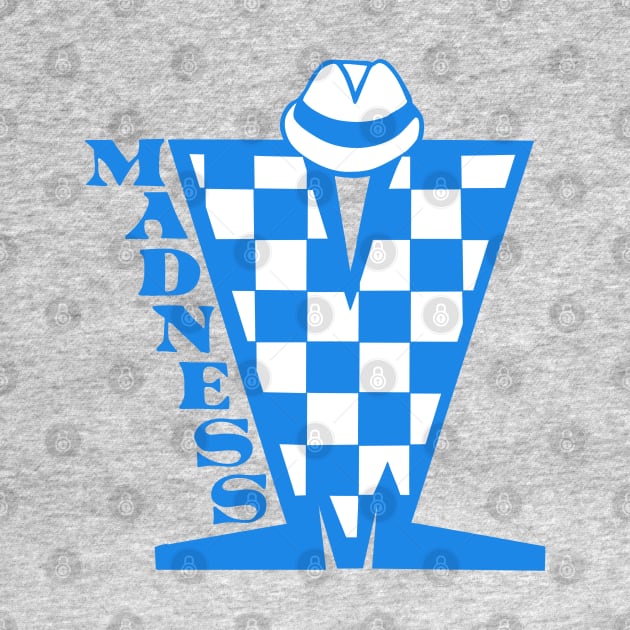 Madness HD Checkerboard Blue & White by Skate Merch